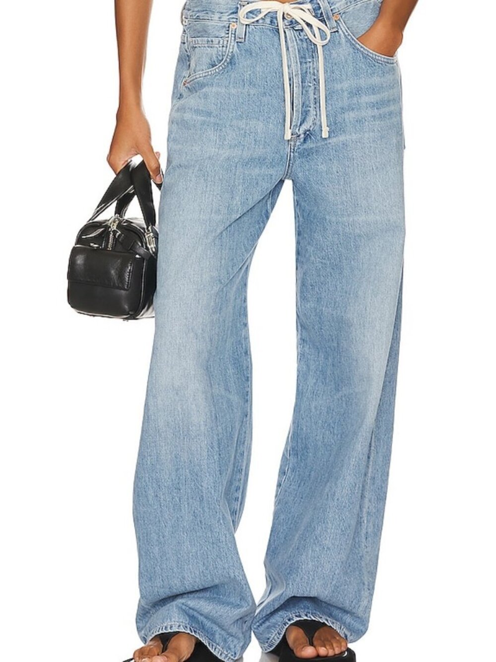 Citizens of Humanity Brynn Drawstring Trouser Jeans Blue Lace - Sizes 23-32, 34